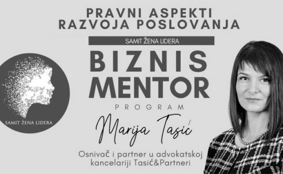 Marija Tasic Held a Mentoring Session “Legal Aspects of Business Development”